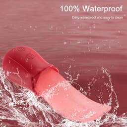 Tong Vibrator - Likende Tong Vibrator - Uzzy M.F - Clitoris Zuiger - Dildo Vibrator - Likkende Tong - Bef Vibrator - Clitoris Stimulator - Sex Toys voor vrouwen - 10 standen - Siliconen - Voor hem - Voor haar — thumbnail 5