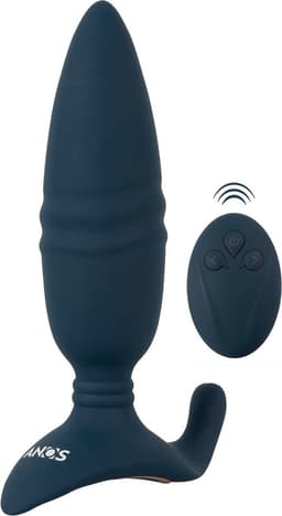 Remote Control Thrusting Butt Plug met Vibratie - Stotende Prostaat Vibrator met afstandsbediening — thumbnail 11