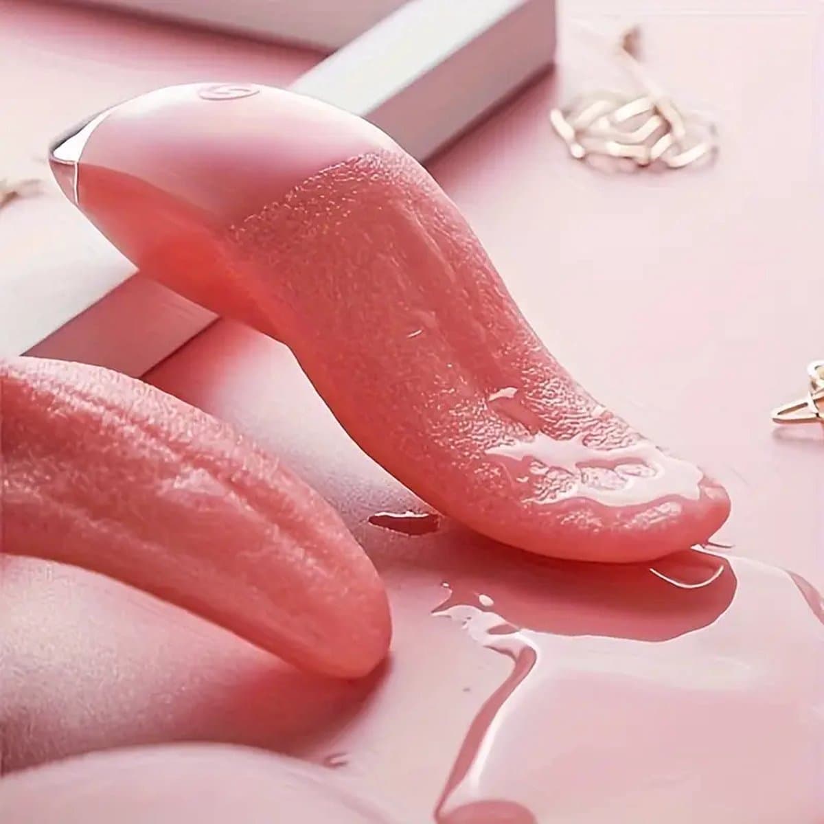 Befvibrator - Ultiem genot - Realistisch - Tong - Beffen - Likken - USB - vaginale massage - Stil - Handzaam -Kerstcadeau - Feestdagen - Geschenk — afbeelding 1