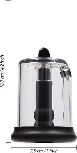 Rosebud Pompen - Rosebud Cylinder met Siliconen Anaal Kralen Insert - Anus Opzwellen - Intens Anaal Play - Rosebud Cylinder met Handpomp — thumbnail 3