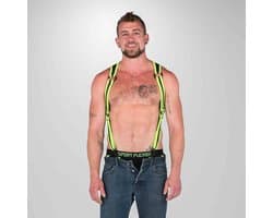 665 Neoprene - Riemenbody - Bretels Heckler Harness - Zwart/Groen - Maat L/XL