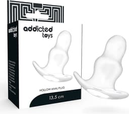 ADDICTED TOYS | Addicted Toys Big Hollow Tunnel Butt Plug - 13cm Translucent | Sex Toy for Couples | Sex Toy | Buttplug | Anal Plug — thumbnail 1
