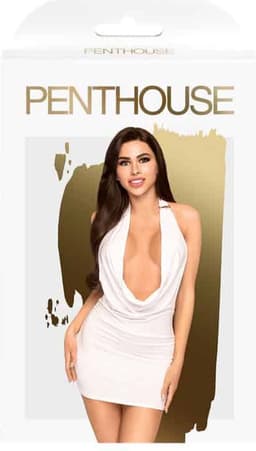 Penthouse Lingerie Heart Rob - Erotische Jurk - Maat S/M - Wit — thumbnail 3