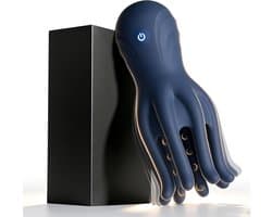 Penis Vibrator voor Mannen - Vibrerende Masturbator met 10 Vibratiestanden - 360° Stimulator met 8 Flexibele Tentakels - Zachte Siliconen - Oplaadbaar - IPX5 Waterbestendig - Compact & Discreet