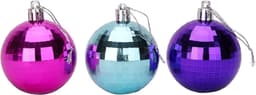 SET OF 5 6 CM DISCO BLUE PINK, PURPLE & ICE BLUE — thumbnail 4