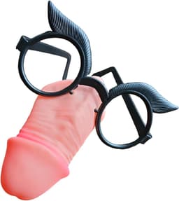 Penisneus met bril | masker voor vrijgezellenfeest | grappig penismasker | vrijgezellenfeest | bruid decoratie penisvorm | bruidegom | Willy grappig | feestmasker | carnaval | rozenmaandag — thumbnail 1