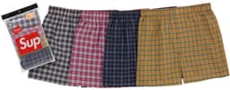 Supreme Hanes Plaid Boxers (4 Pack) Multicolor — thumbnail 1