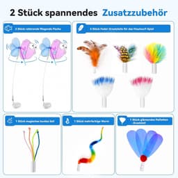 5-in-1 verstopspel kattenspeelgoedaccessoires, 10-delig — thumbnail 4