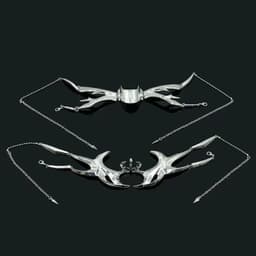 Metalen masker / Cyberpunk-stijl masker / Mechanisch gezichtsaccessoire / Verstelbaar gezichtsaccessoire — thumbnail 2