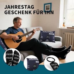 Liefdes Geschenkset voor Hem: Kussensloop, Sokken en Sleutelhanger — thumbnail 3