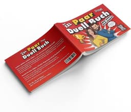 XXL Duelboek Koppels - Spelletjes Partner - Samen Plezier - 144 Pagina's Vulling - 21 x 148 cm - rood — thumbnail 3