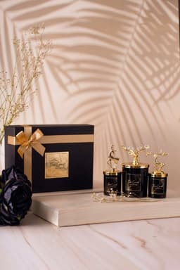 Geurkaarsen Gift Set voor Vrouwen - 3-delige Vanille Geurkaarsen in Elegante Verpakking — thumbnail 1