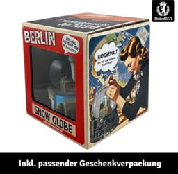 Sneeuwbol Berlijn - Souvenir Duitsland - Woondecoratie - Gedetailleerd design - 9 x 65 x 9 cm - Transparant — thumbnail 4