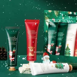 5-delige handcrèmeset met kersthandschoenen en dameshandcrème — thumbnail 5
