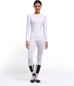 Dames Top van onderlaag Maximum Warm Round Neck W L/s Sh functioneel materiaal sneldrogend 1 stuk, Wit White 2860 Trend, S — thumbnail 3