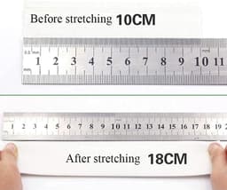 Elastische Band - Doe-het-zelf Projecten, Plat Elastiek, Broekband (Wit, 50m x 25mm) — thumbnail 3