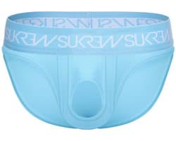 SUKREW U-Style Brief Breeze Blue - MAAT XXL - Erotisch Heren Ondergoed - Slip voor Man - Sexy mannen Slip