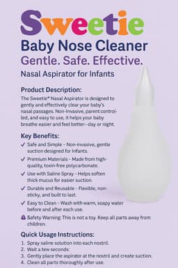 Sweetie Baby Neus Cleaner Nasale Aspirator - ShopVlot — thumbnail 4