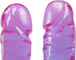 Doc Johnson Crystal Jellies dubbele dildo Jr. Double Dong paars - 30,23 cm — thumbnail 4