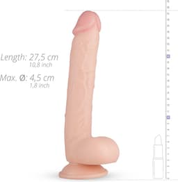 Real Fantasy - Elvin - Realistische Dildo met Zuignap - 27,5 cm - Dildo - Dildo's - Sex Toys voor Vrouwen en Mannen - Dildo Mannen Anaal - Beige — thumbnail 6