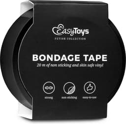 EasyToys - Bondagetape - Bondagesets - Bondage - BDSM - Sex Toys voor Vrouwen en Mannen - 20m - Zwart — thumbnail 3