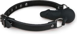 EasyToys - Ball Gag met Siliconen Bal - Duurzaam - BDSM - BDSM Toys - Sex Toys voor Vrouwen en Mannen - Mondknevel - Balgag - Erotisch Spel - Zwart — thumbnail 3