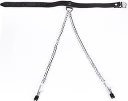Halsband met tepelklemmen - Zwart — thumbnail 5