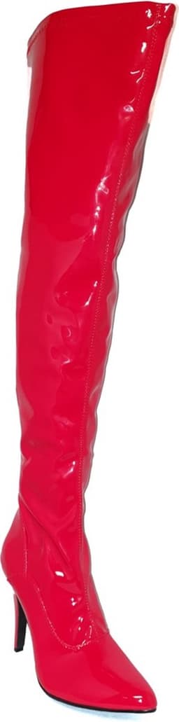 Soisbelle  Imitatie Lakleren Overknee Boot X301 Rood Maat 40 — thumbnail 2