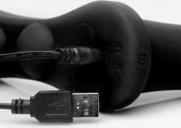 Double Take - Dubbele Vibrerende Strap-On - Zwart — thumbnail 2