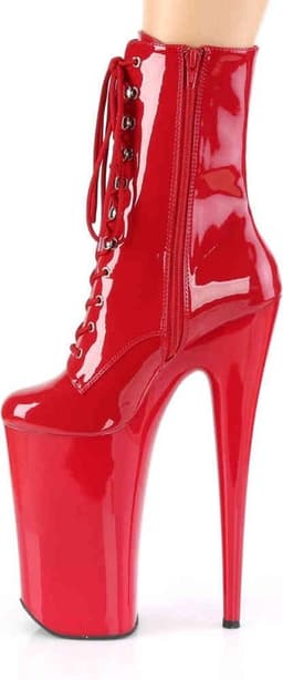 Pleaser - BEYOND-1020 Plateau Laarzen, Paaldans schoenen - Paaldans schoenen - 40 Shoes - Rood — thumbnail 3