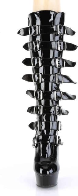 Pleaser - DELIGHT-2049 Kniehoge laarzen - US 10 - 40 Shoes - Zwart — thumbnail 2