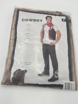 Kinky Cowboy Verkleedset – Bruine Broek, Gilet & Rode Sjaal – Erotisch Kostuum voor Foute Feestjes & Rollenspel Maat M — thumbnail 2