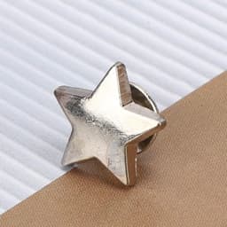 20 Pcs Star Shape Rivet, Star Stud Button Star Rivets Press Studs DIY Clothes Shoes Decoration with Screws(Silver) — thumbnail 3