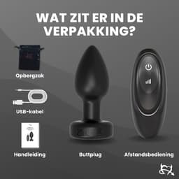 Toys Hub® Vibrerende Buttplug met Glijmiddel & Afstandsbediening - Ebook Anaal Genot - 10 Vibraties - Voor Mannen & Vrouwen - Waterproof - Vibrator - Buttplugs - Anaal Plug - Sex Toys - Siliconen - Zwart — thumbnail 9