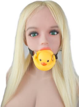 BNDGx® - GagBall - Bad eend - Seks speeltje - Gag Bal mond strap masker bdsm fetish — thumbnail 3