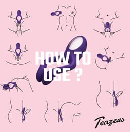 Teazers - Partner Multifun Koppel Vibrator - Oplaadbaar - Vibrator - Vibrators voor Vrouwen en Mannen - Sex Toys voor Vrouwen - Vibrators - Koppeltoy - Clitoris Stimulator - Paars — thumbnail 3