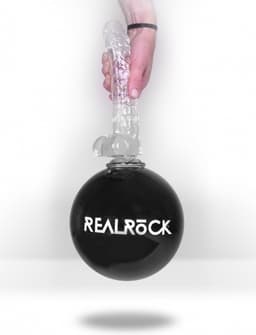 Shots - RealRock Realistische Dildo met Ballen - 15 cm turquoise — thumbnail 4