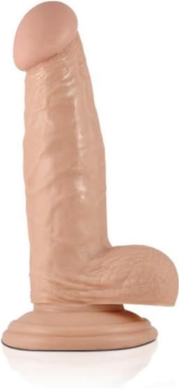 real extreme dildo 18 cm - zuignap - beige — thumbnail 1