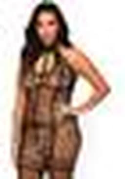 Fishnet halter bodystocking — thumbnail 7