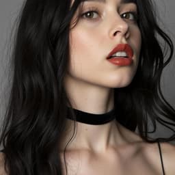 Ronte - Fluwelen zwarte choker voor dames | Klassieke gothic stijl | Verstelbare halsketting voor verjaardag, party, cosplay — thumbnail 5