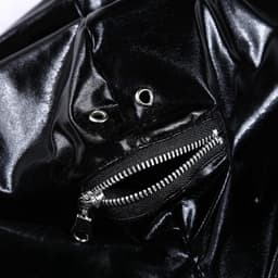 Wetlook bodysuit voor heren - metallic jumpsuit met lange mouwen - full-body pak in strakke pasvorm — thumbnail 2