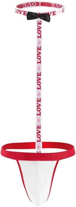 VemeFufu String voor heren, Borat mankini, sexy ondergoed, badpak, string, borot, lingerie, kostuum voor mannen, Halloween, kerstcadeau, eenheidsmaat — thumbnail 1