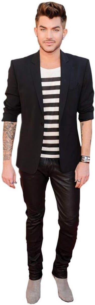 Stripped T-Shirt Mini Uitsnede - Levensgroot Popster Silhouet — afbeelding 1