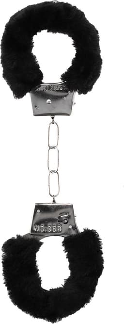 Pleasure Furry Hand Cuffs - With Quick-Release Button — thumbnail 5