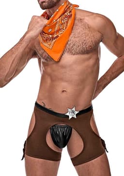 Male Power Eigenwijze Cowboykostuum - XL brown L/XL — thumbnail 4