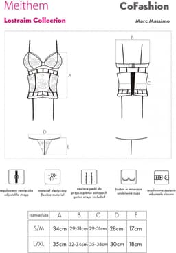 Livco Corsetti Fashion - Meithem Cf 90523 Corset + Panty Black L/Xl — thumbnail 4