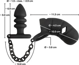 Black Velvets - Peniskooi met butt plug — thumbnail 4