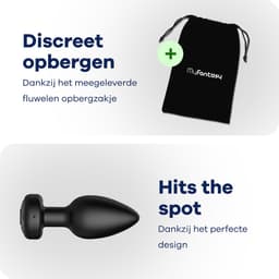 MyFantasy Vibrerende Buttplug met App - Abonnementsvrij en Wereldwijd Bestuurbaar - Sex Toys voor Koppels - Mannen - Vrouwen - Kamasutra Seksspeeltjes - Anaal Vibrator plug - Vibrators voor hem of haar - Zwart — thumbnail 10