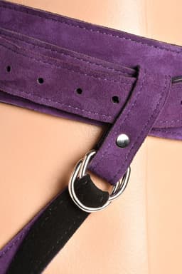 Korset Deluxe Leren Strap On - Roze — thumbnail 5