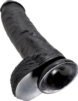 Pipedream King Cock realistische dildo Cock - With Balls bruin - 10,51 inch — thumbnail 3